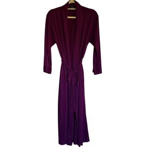 Natori‎ Purple Lightweight Midi Robe Size Medium